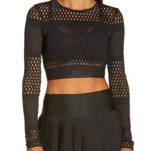 Alo mesh Haute Girl summer long sleeve